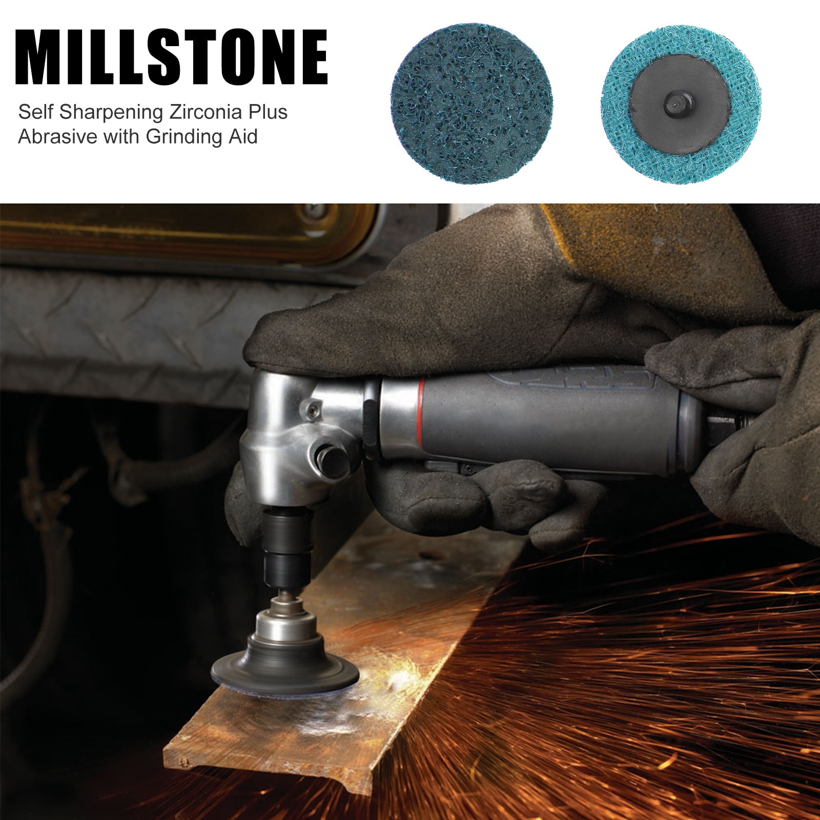 50 Pc 2" Fine Roloc Scotch Pads Roll Lock Surface Sanding Disc