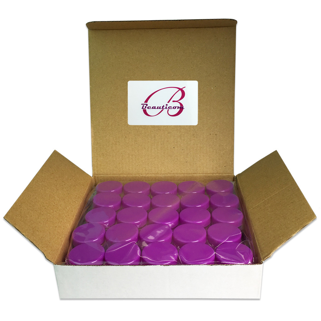 1000 Pieces 3 Gram/3ML Purple Plastic Makeup Cosmetic Sample Jar Containers