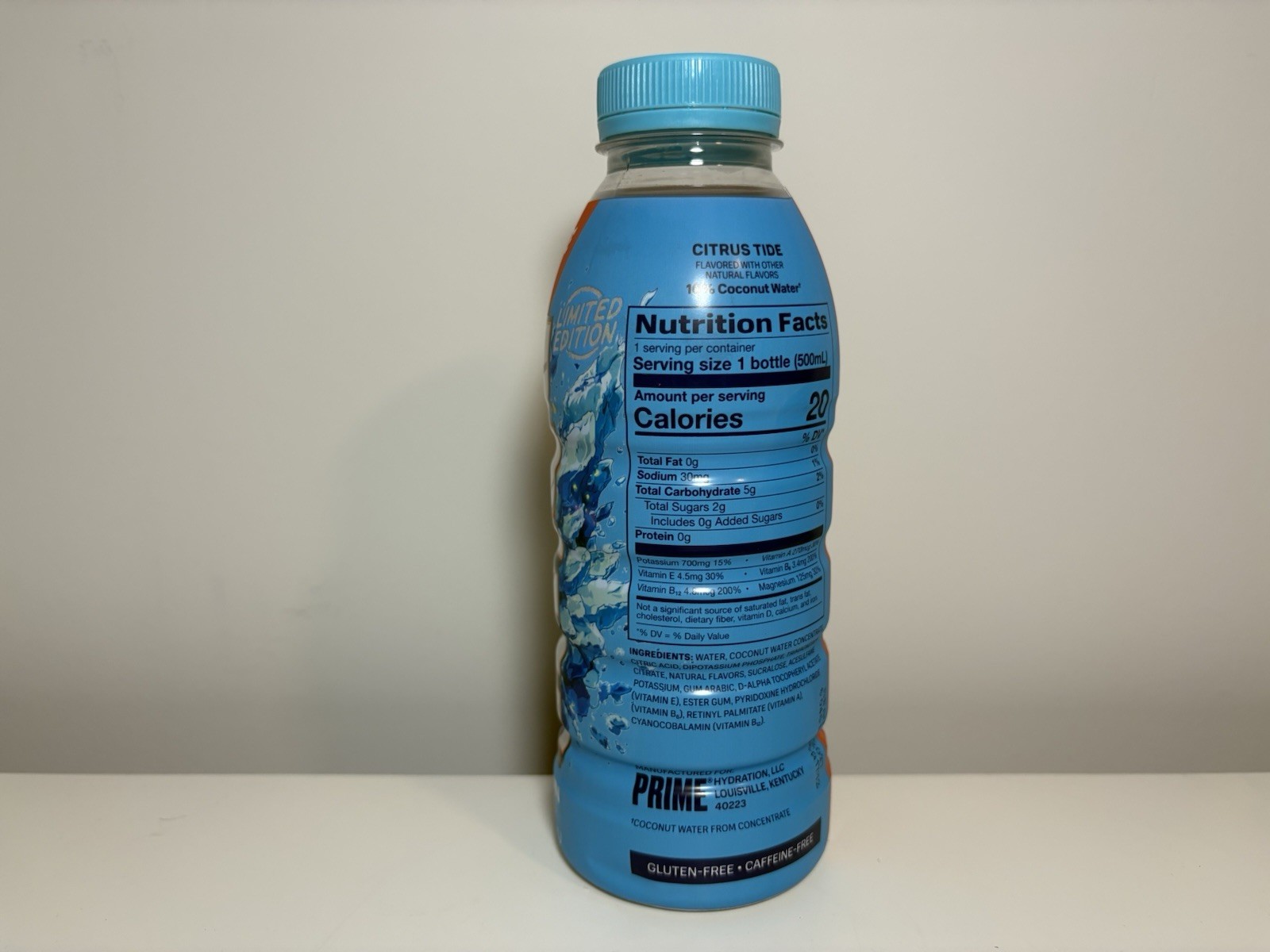 Sealed Prime Hydration Frostbite Fusion Limited Ed Kyro Luken RARE Bottle Drink