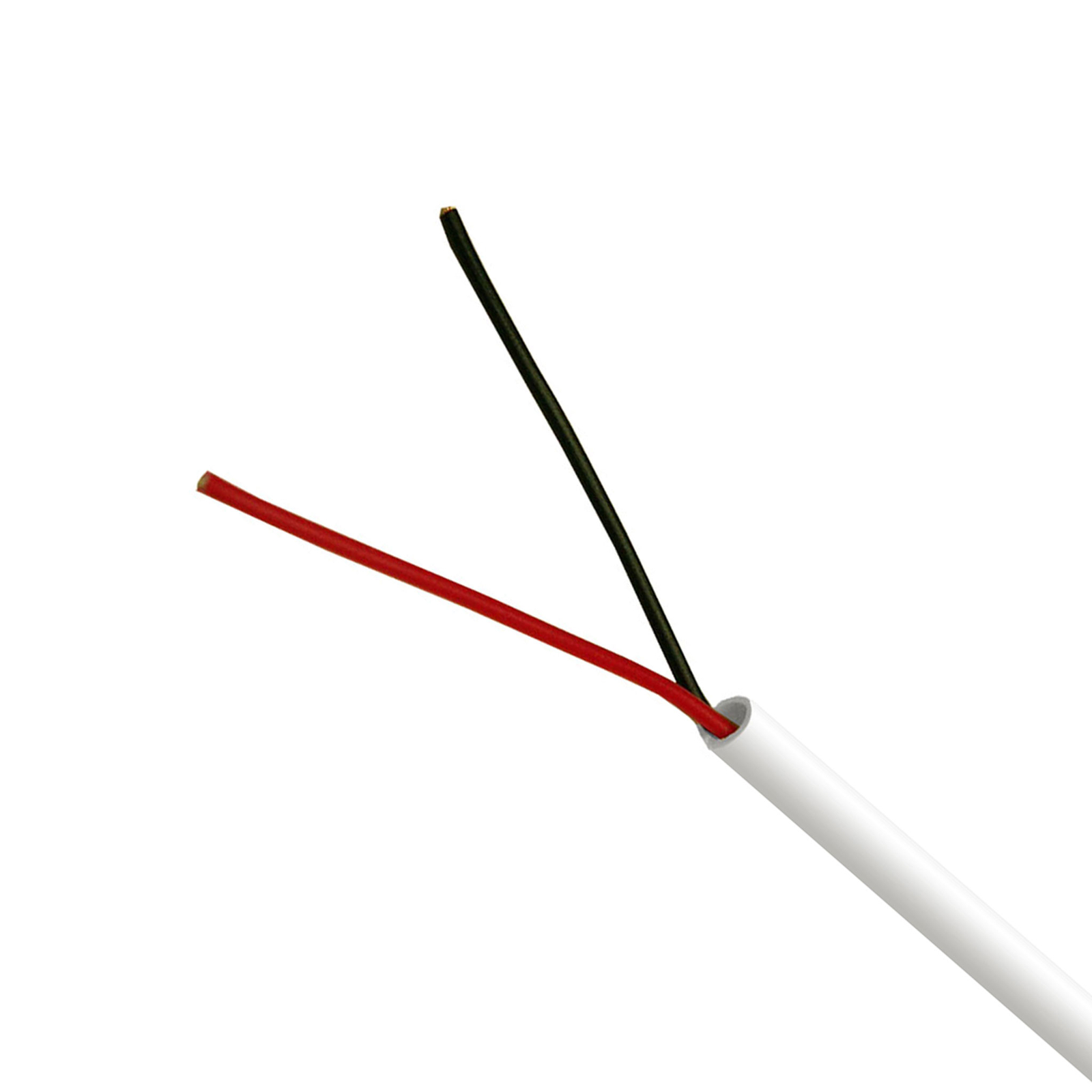 Security Burglar Alarm 18/2 Control Cable 500FT Stranded White 500' Speaker Wire