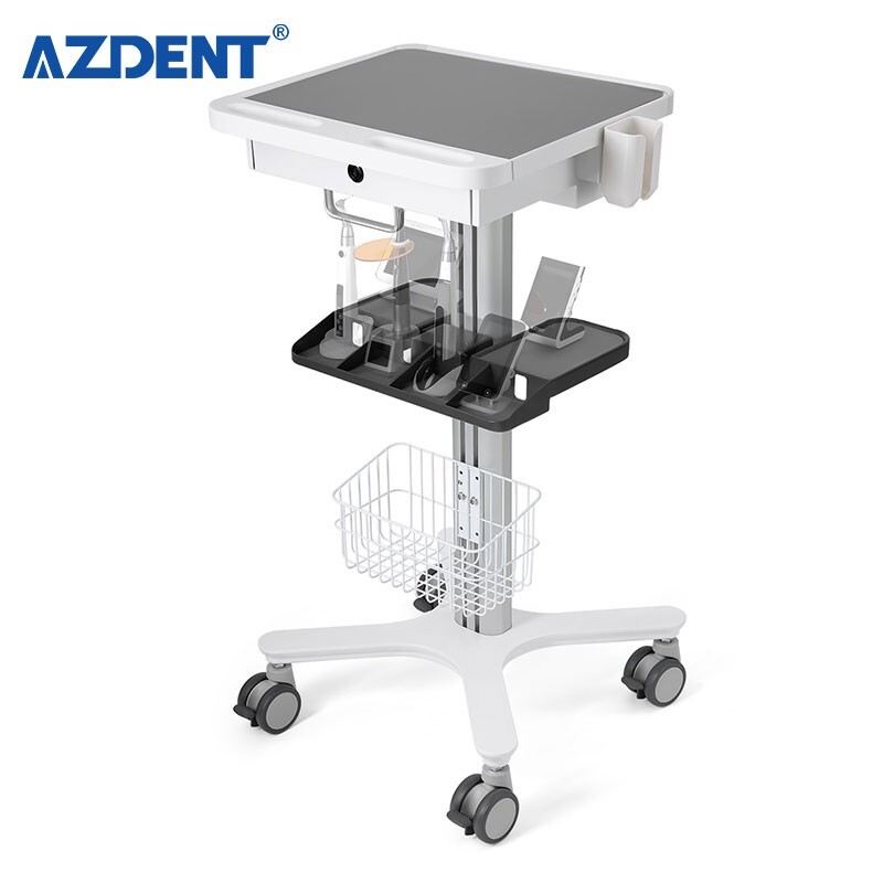 Dental Medical Endodontics Intraoral Scanner Cart Storage Trolley built-in plug