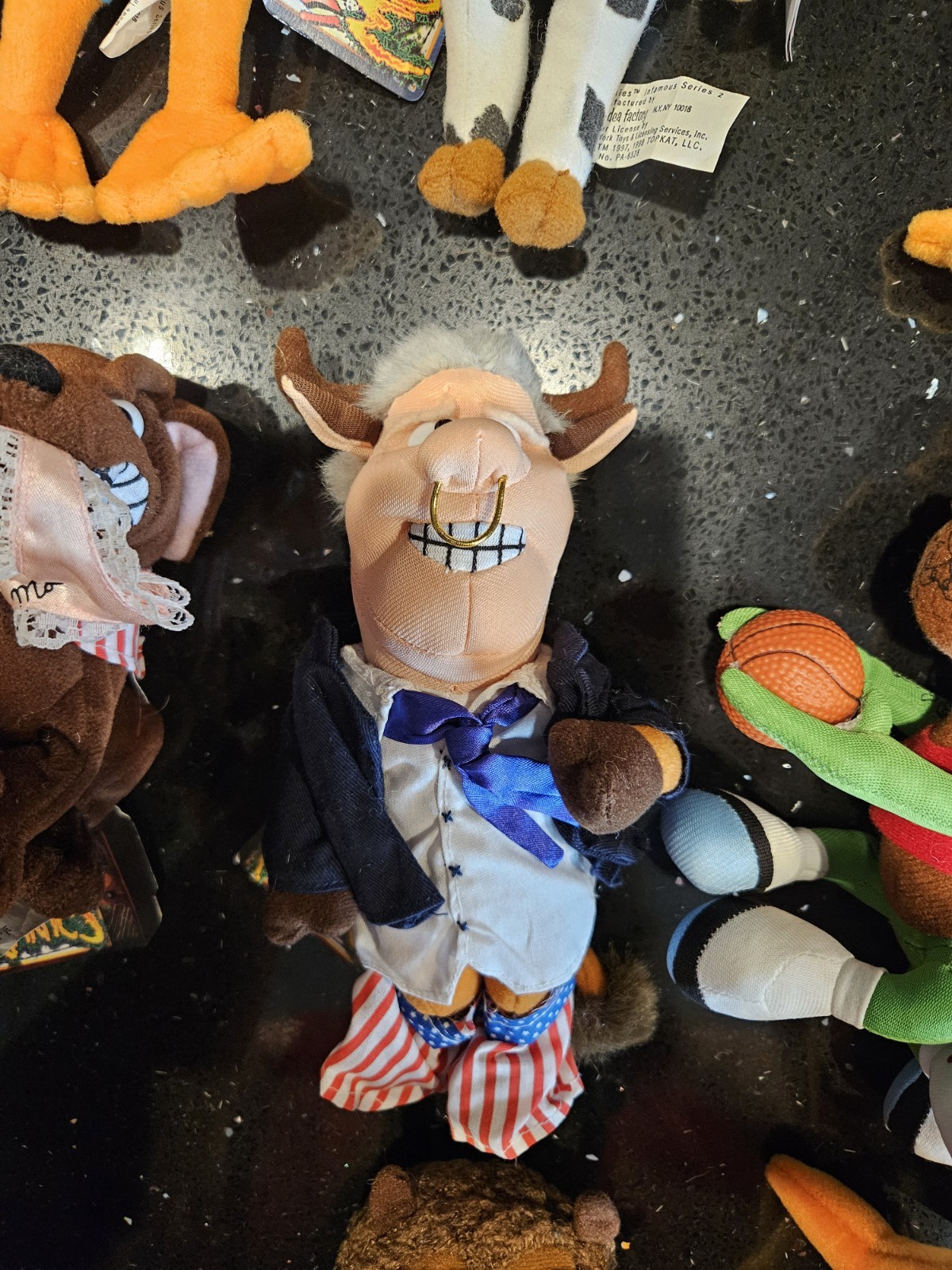 Lot Of 13 Assorted Vintage 1998 Infamous Meanies Meanies Beanbag Plush NWT