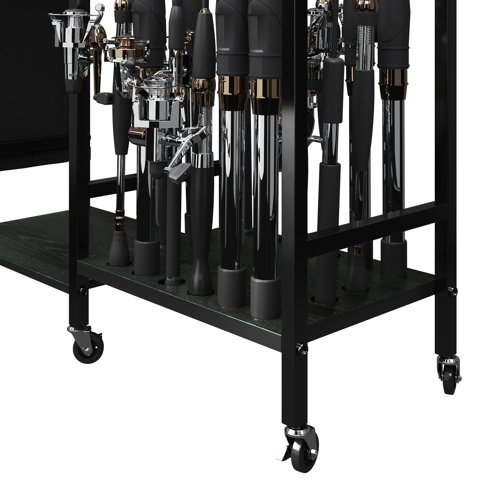 TC-HOMENY 16Rod Fishing Rod Holder Rack Fishing Gear Equipment Tackle Organizer