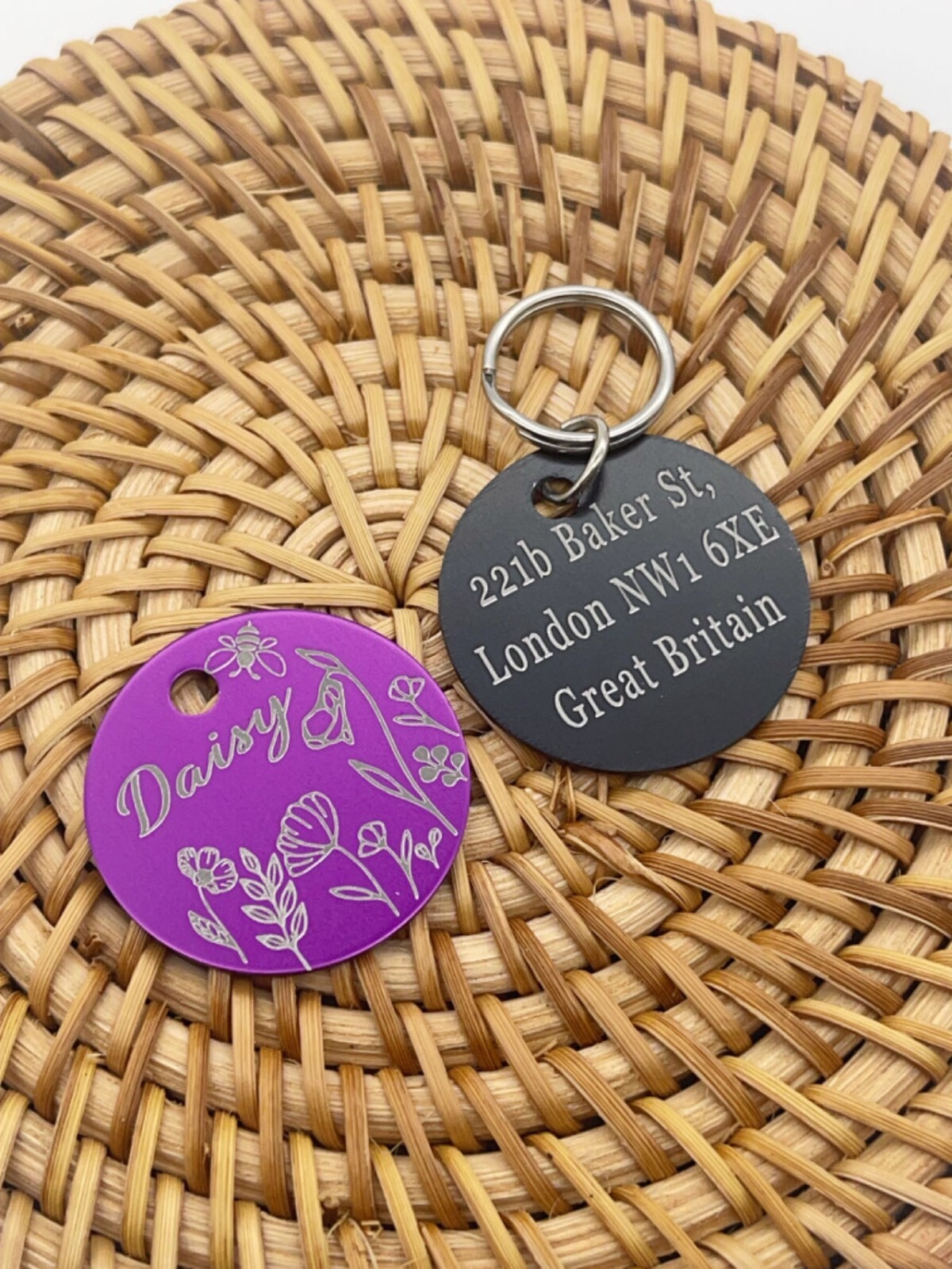 PAWPAW TAGS Customize Dog Cat ID Tags Personalized Pet ID Tags Designed