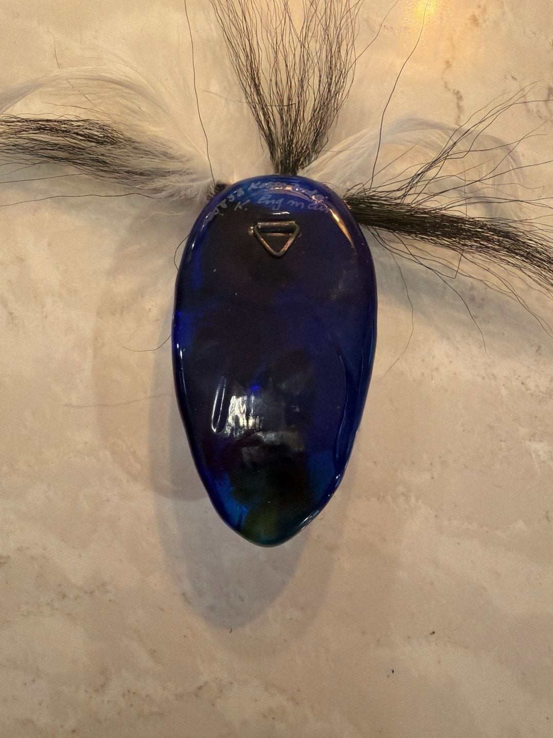 Vintage Kosta Boda Glass Wall Mask by Kjell Engman 1980s