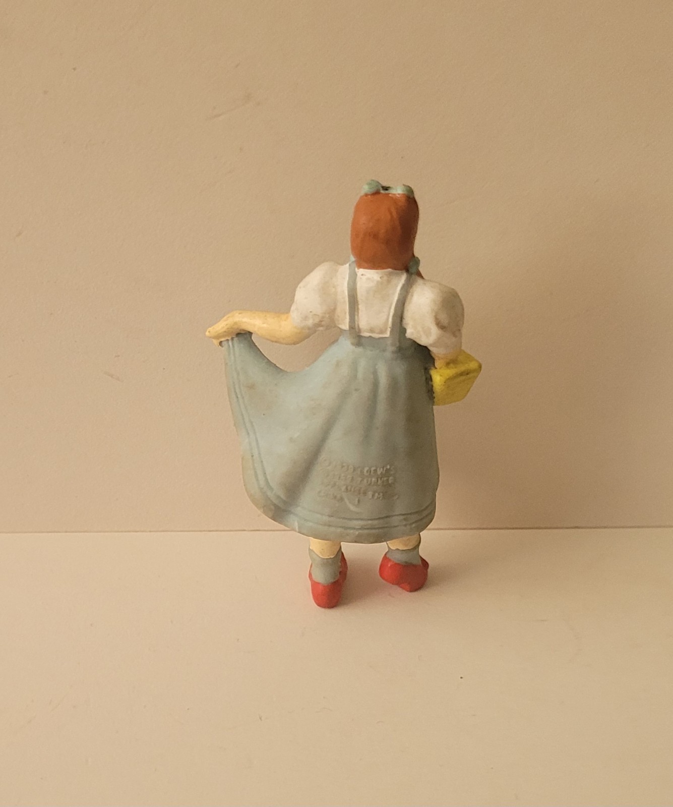 WIZARD of OZ Judy Garland 2.5" DOROTHY & TOTO Rubber Figure APPLAUSE Turner 1989