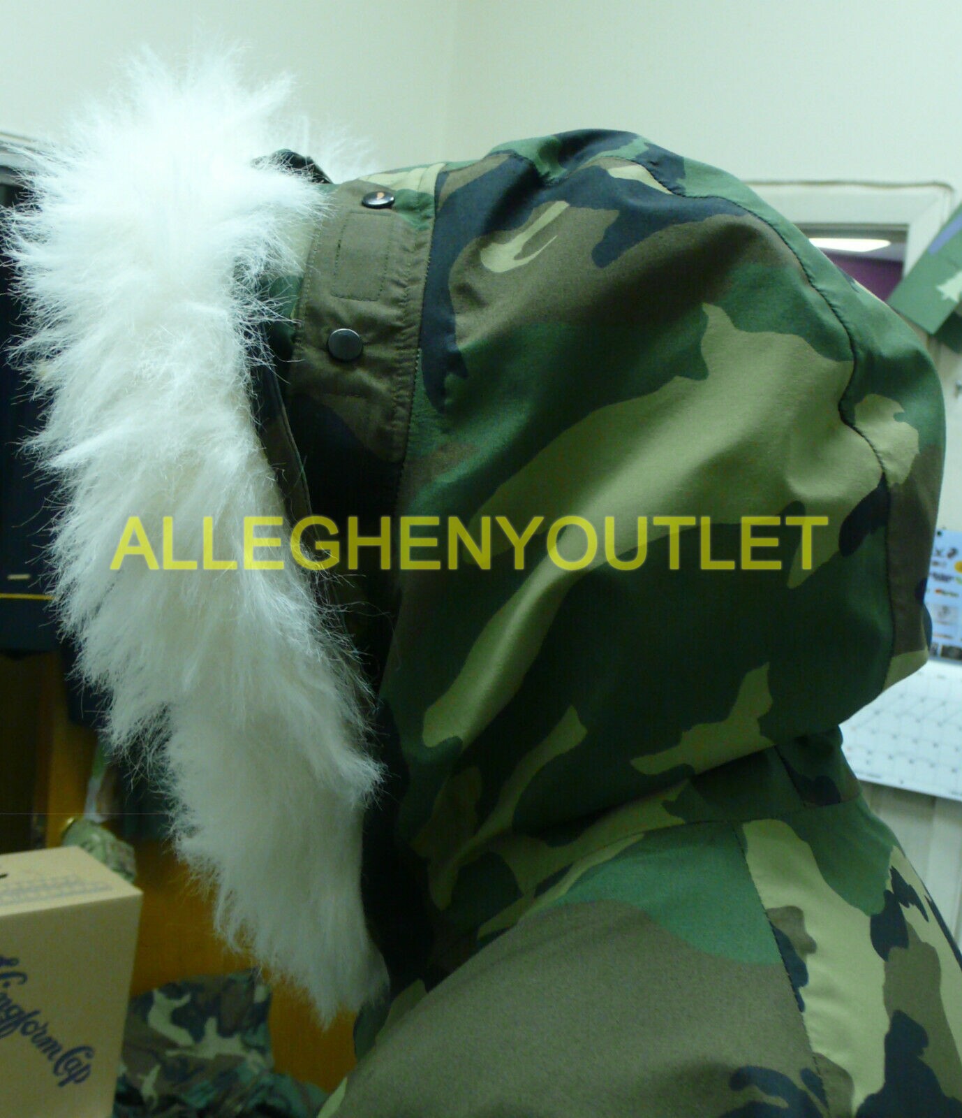 FUR RUFF ATTACHMENT for Hood of Cold Weather Woodland Goretex Parka Jacket LARGE