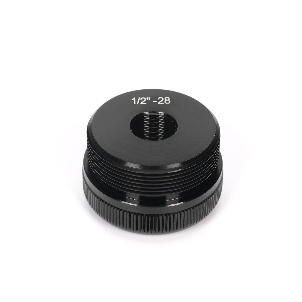1/2-28 Aluminum End Caps Black High Quality 6061 Aluminum D Cell Cap Set