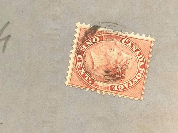 CANADA USED COVER (APPEARS TO BE WRAPPER USE) #14 PROPER USE