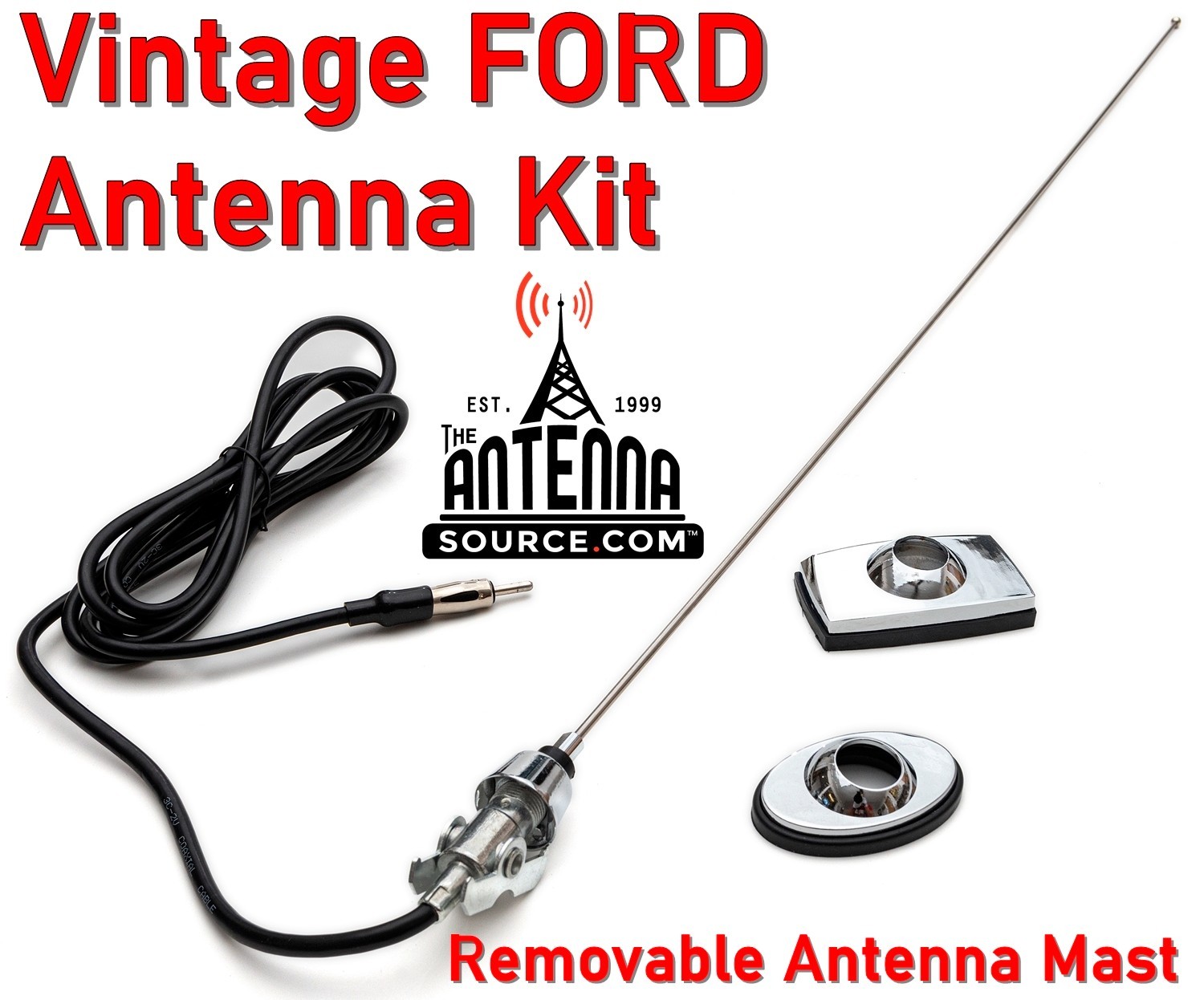 1973 - 1996 Antenna & Base FITS: Ford F-150/F-200/F-250/F-350