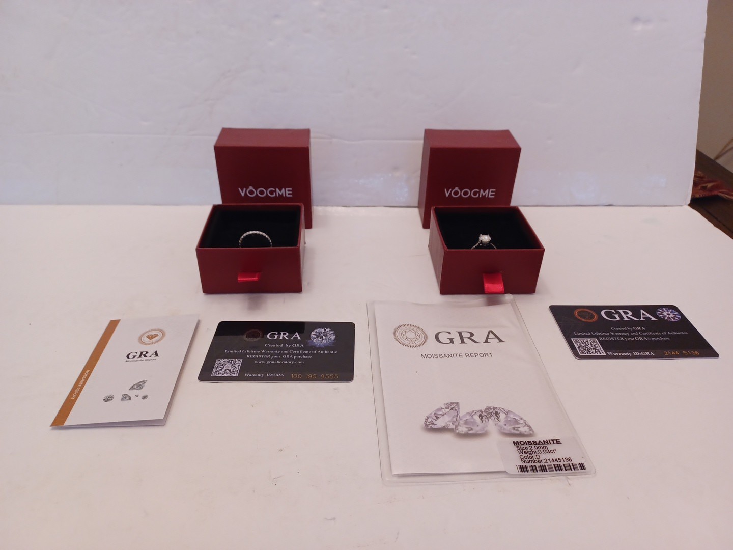 925 Sterling Moissanite 2.0 Ct Engagement Ring Sz 7 & Matching Wedding Ring NEW