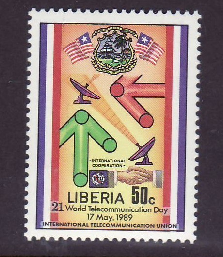 Liberia # 1124 MNH Complete Telecommunications