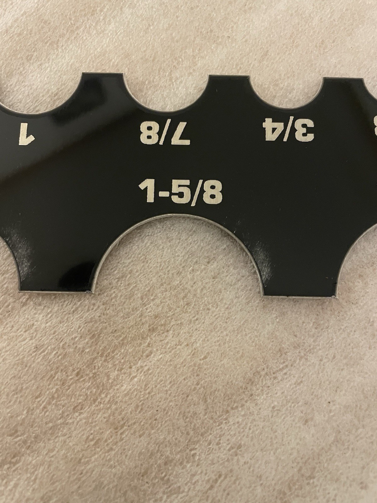 Round Tubing Diameter Gauge - 1/2" up to 1-3/4" - IMCA NHRA Brand New