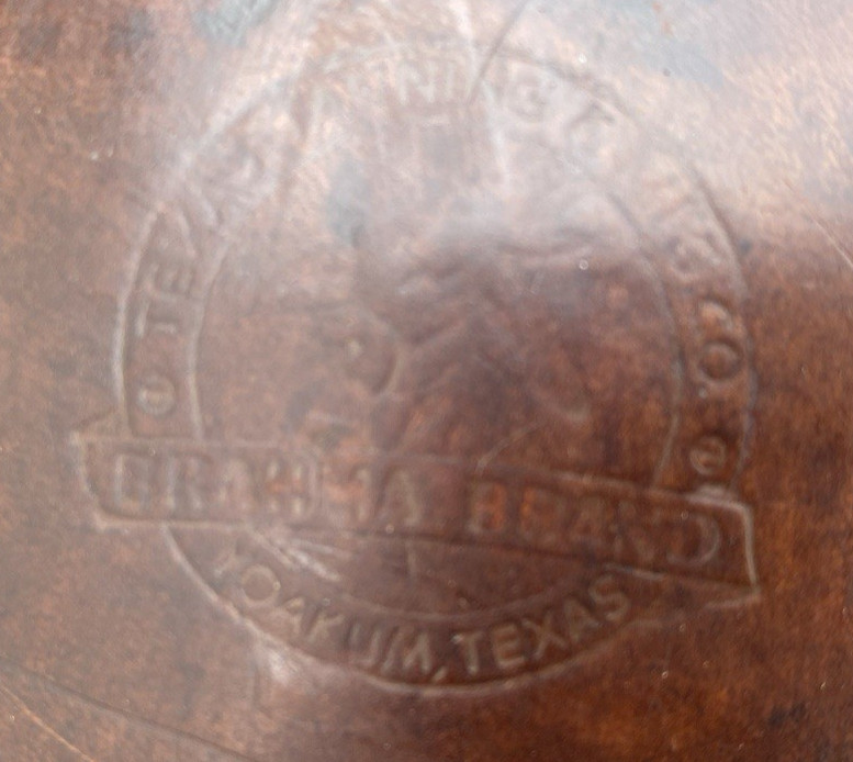 Antique/Vintage 14.5" Texas Tanning Mfg / TexTan slick seat Western saddle