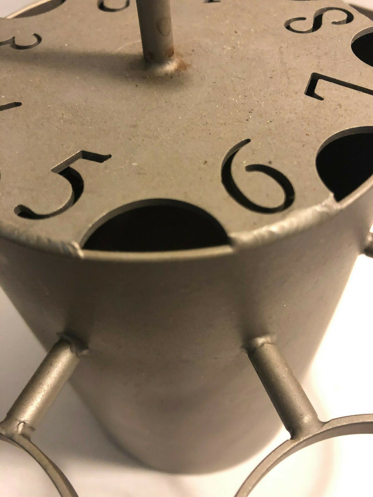 Whiskey Flight Industrial Style 8 slots metal mancave barware Bourbon Scotch