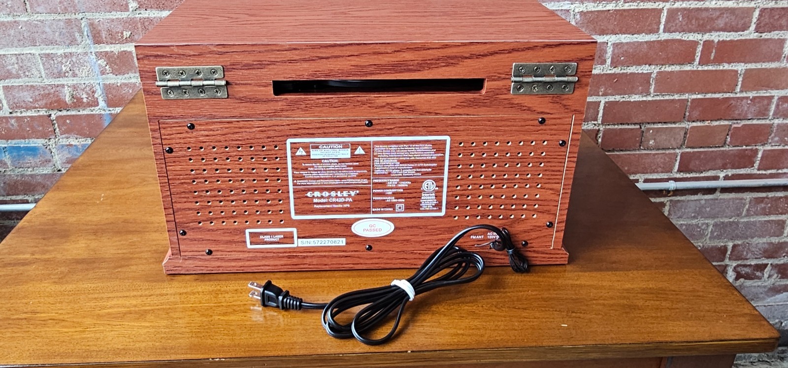 Crosley CR42D-PA Lancaster Turntable Bluetooth Record Player - Open Box Savings!