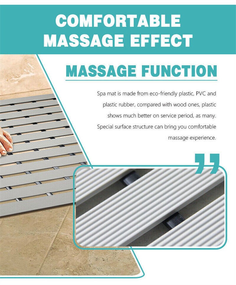 Premium Bath Tub Shower Mat Anti Slip PVC Bathroom Floor Pad Anti-bacterial Mats