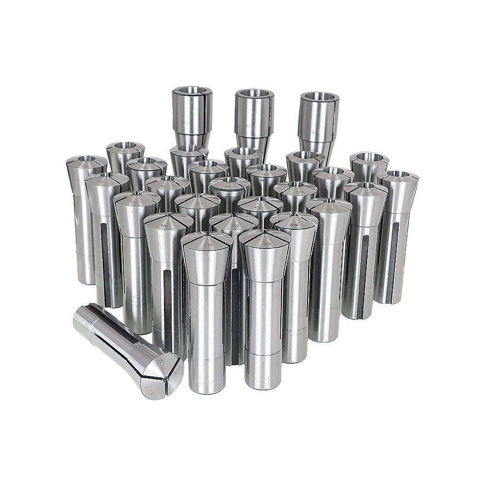 29Pcs R8 Spring Collet Set Fractional 1/32"-1" High Precision