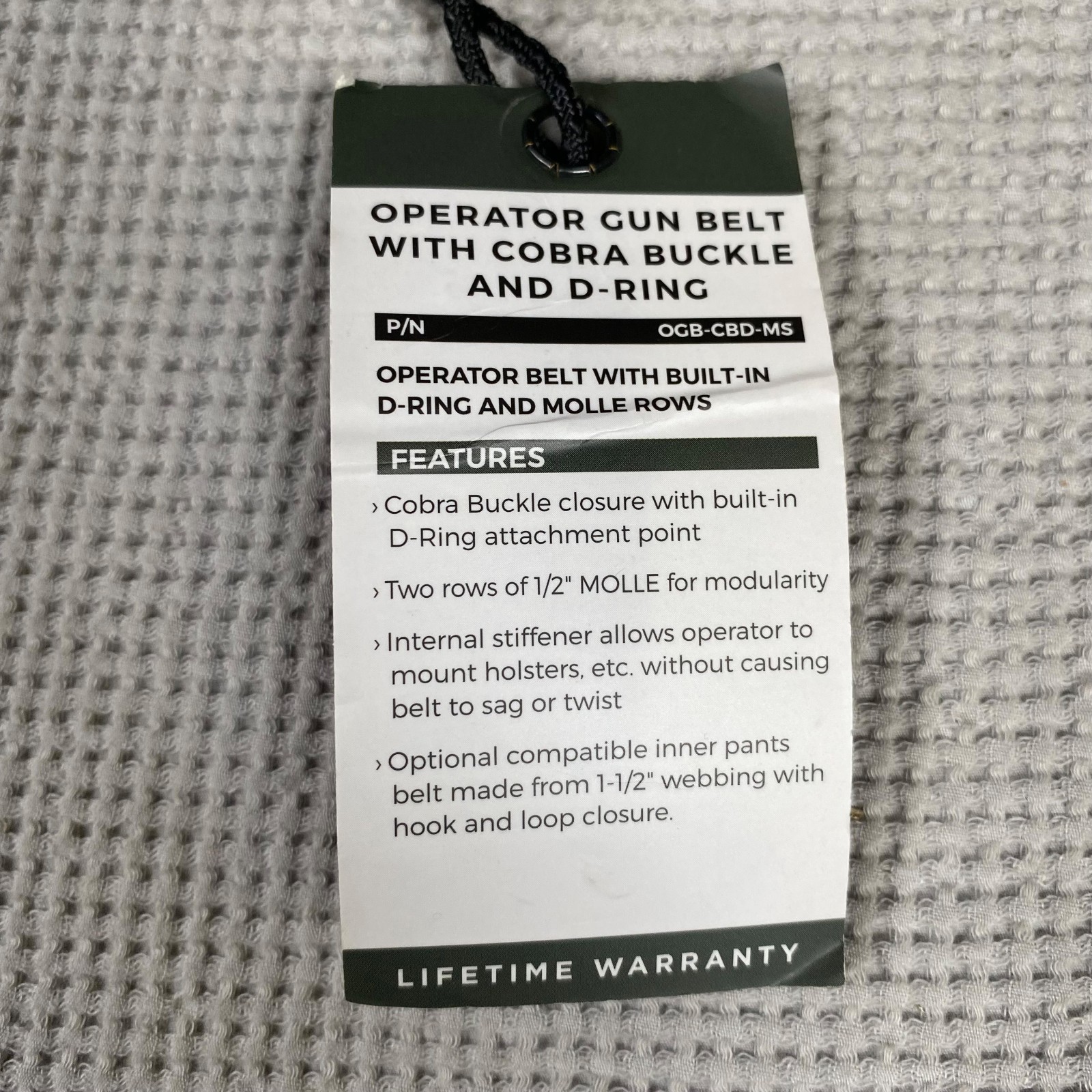 Eagle Industries Operator Gun Belt OGB Cobra Buckle D-Ring - M81 Woodland LARGE