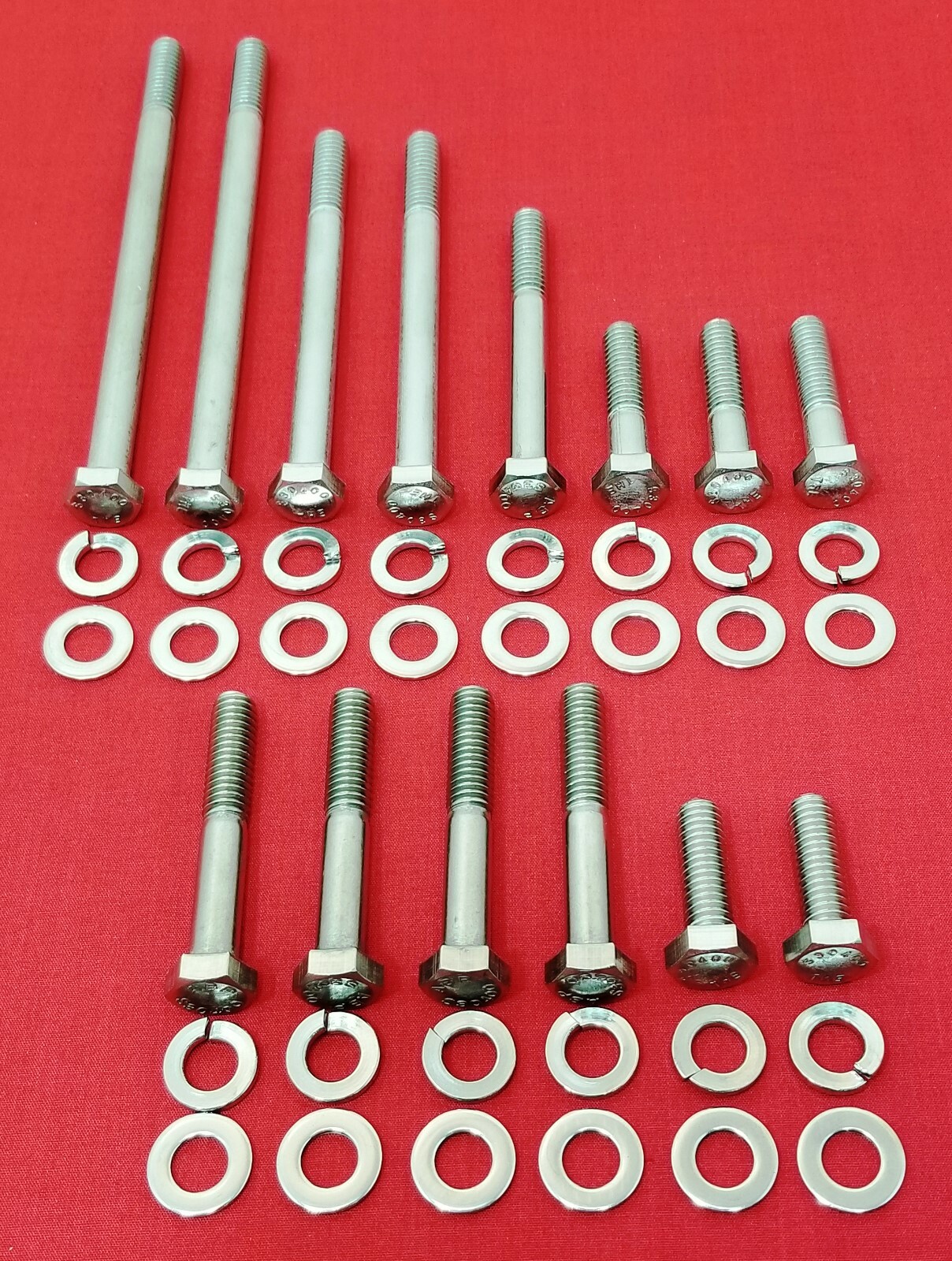 FORD WATER PUMP TIMING COVER STAINLESS HEX BOLTS KIT 289 302 351W DRIVER SIDE