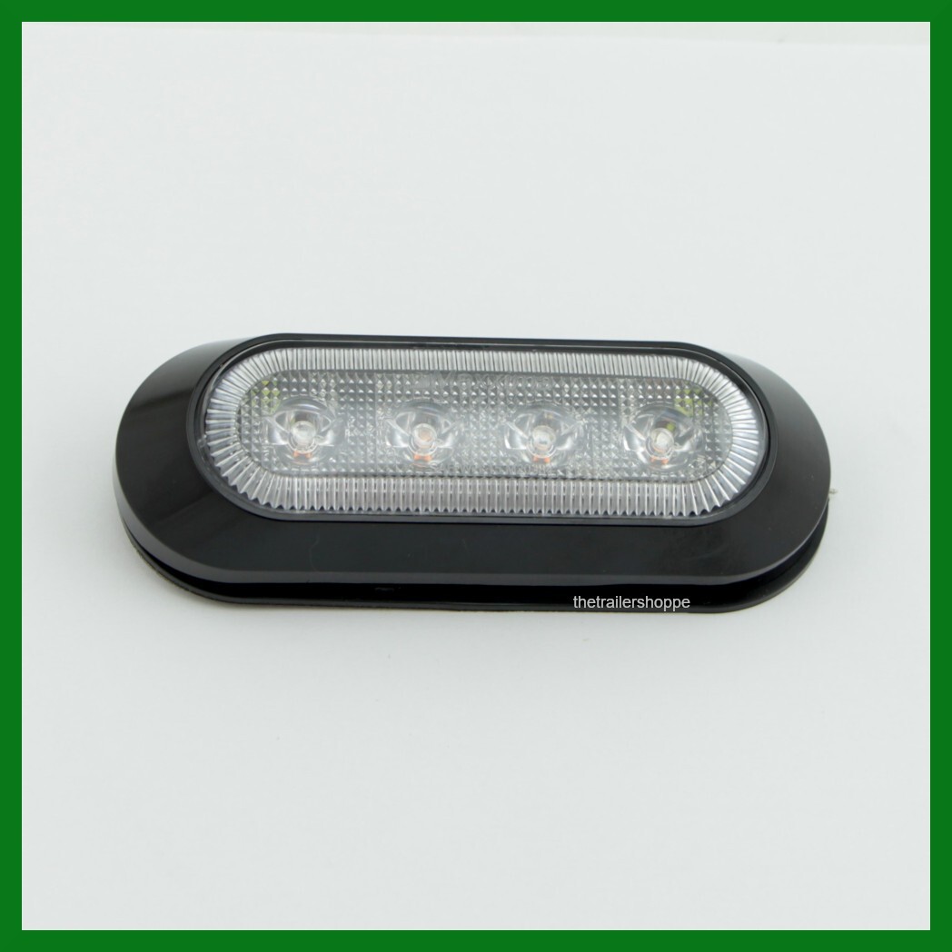 Maxxima M20384YCL Amber Clear Lens 4 LED Warning Strobe Surface Mount Light