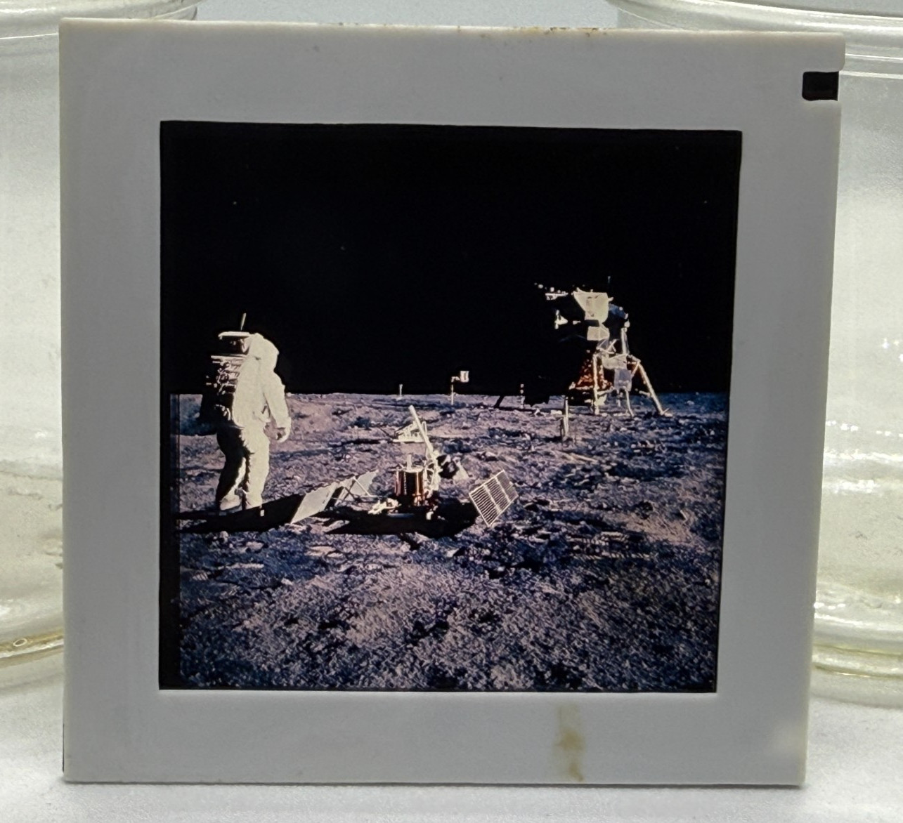 Film Slide of Apollo 11 Lunar Landing 70mmx70mm, color