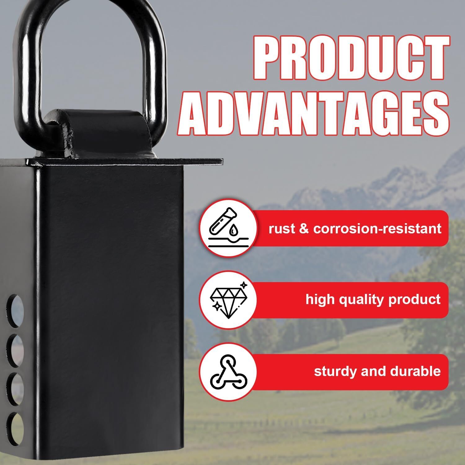 Heavy Duty Stake Pocket D Rings Adjustable 18,000 lbs Stake Pocket D-Ring