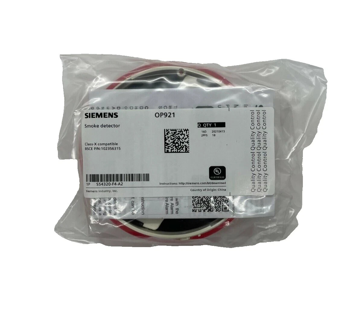 Siemens OP921 (S54320-F4-A2) Smoke Detector - BRAND NEW (SEALED) Free Shipping