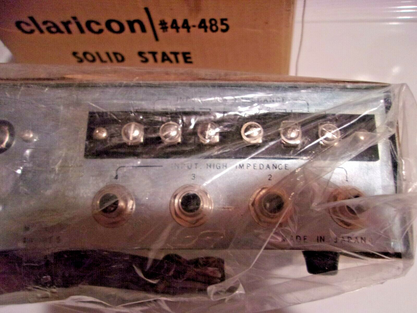 Rare Vintage Claricon Solid State Mike Mixer Preamplifier Audio New Old Stock