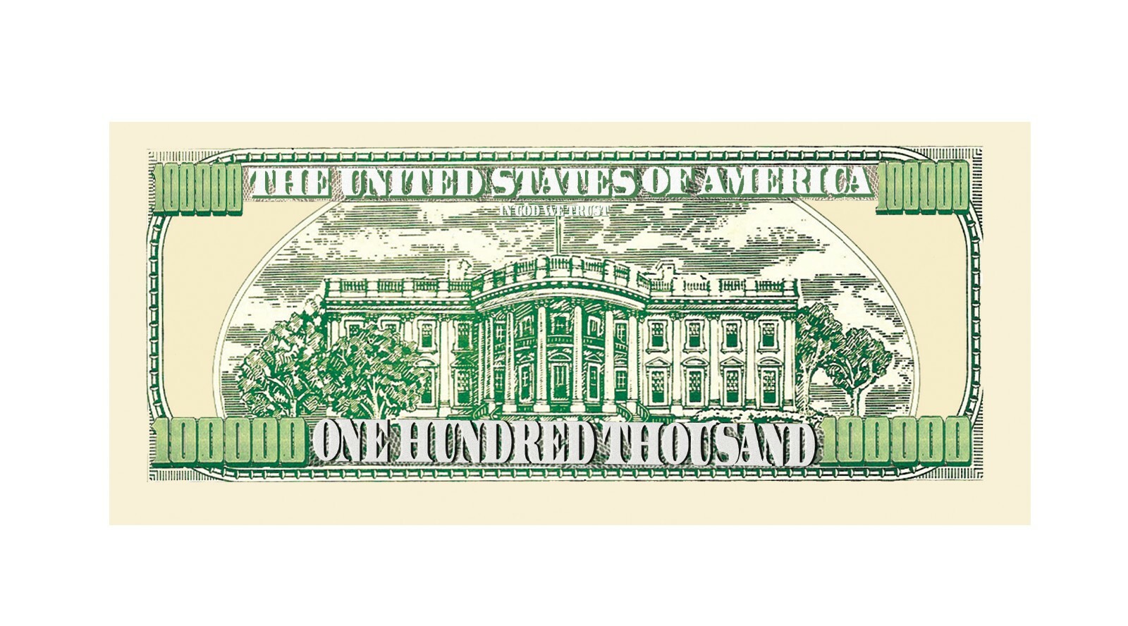 Wholesale Pack of 1000 Bills - $100,000.00 One Hundred Thousand Dollar Bills