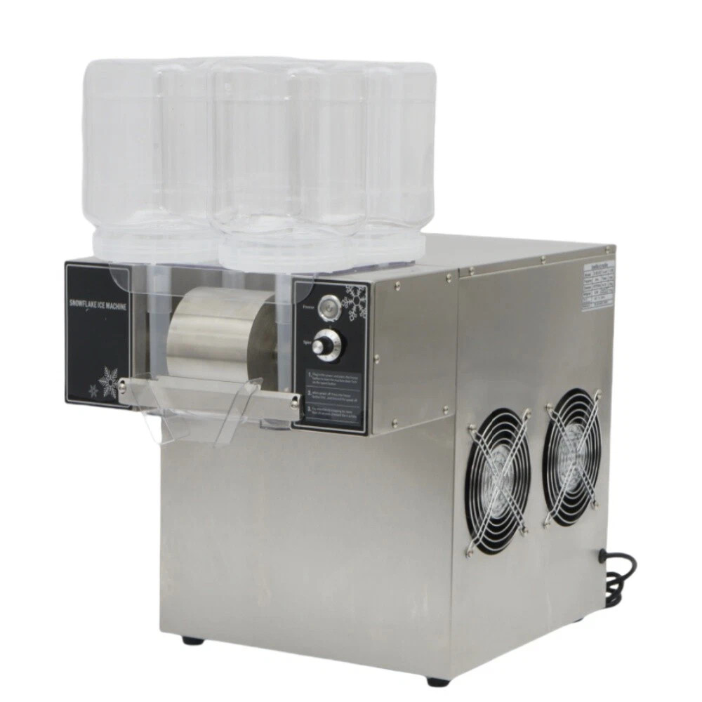 4Barrels Snowflake Ice Machine SnowCone Maker AirCooling System SmartTouchScreen