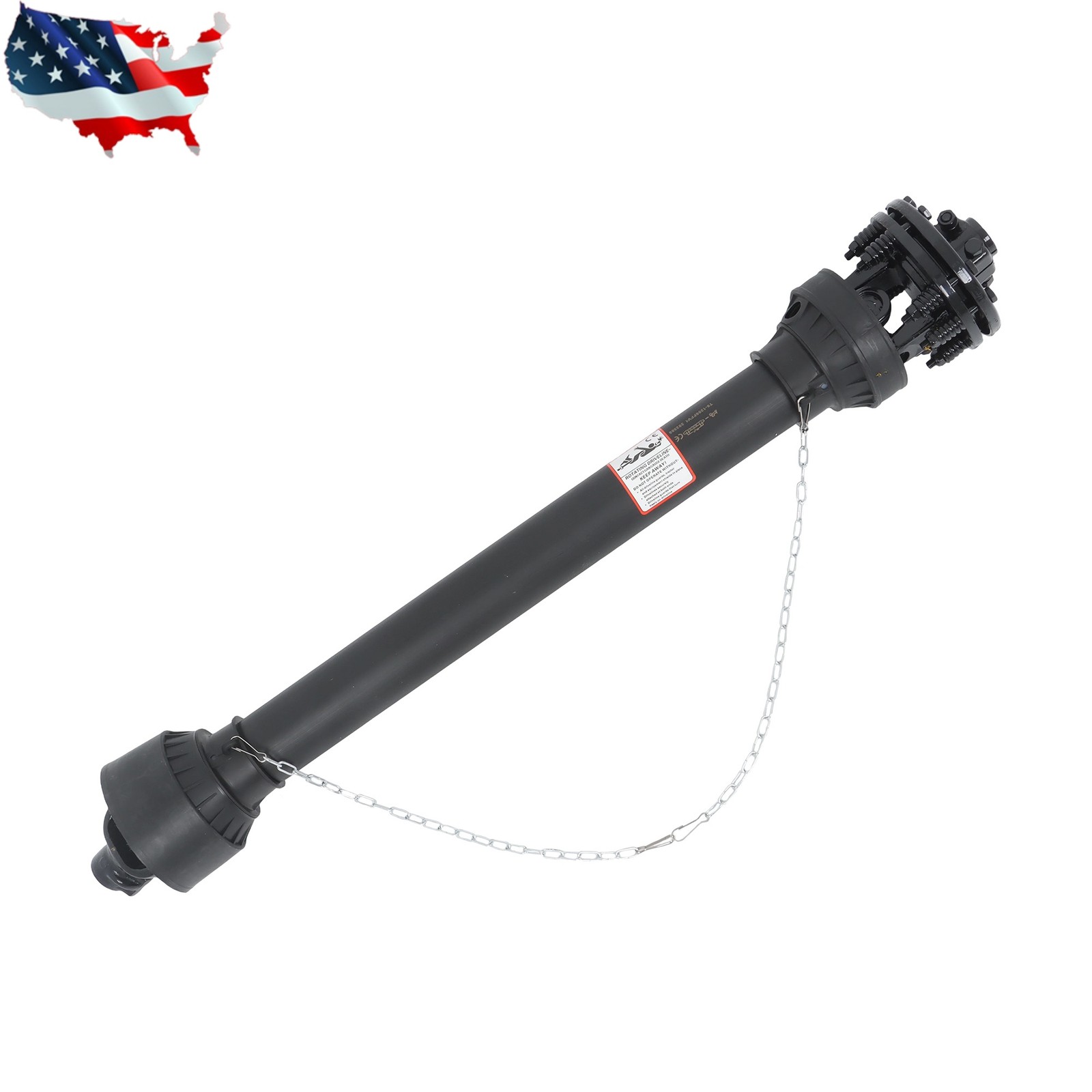 47" - 67" T6 1-3/8" x 6 Spline End w/Slip Clutch PTO Shaft PTO Drive Shaft