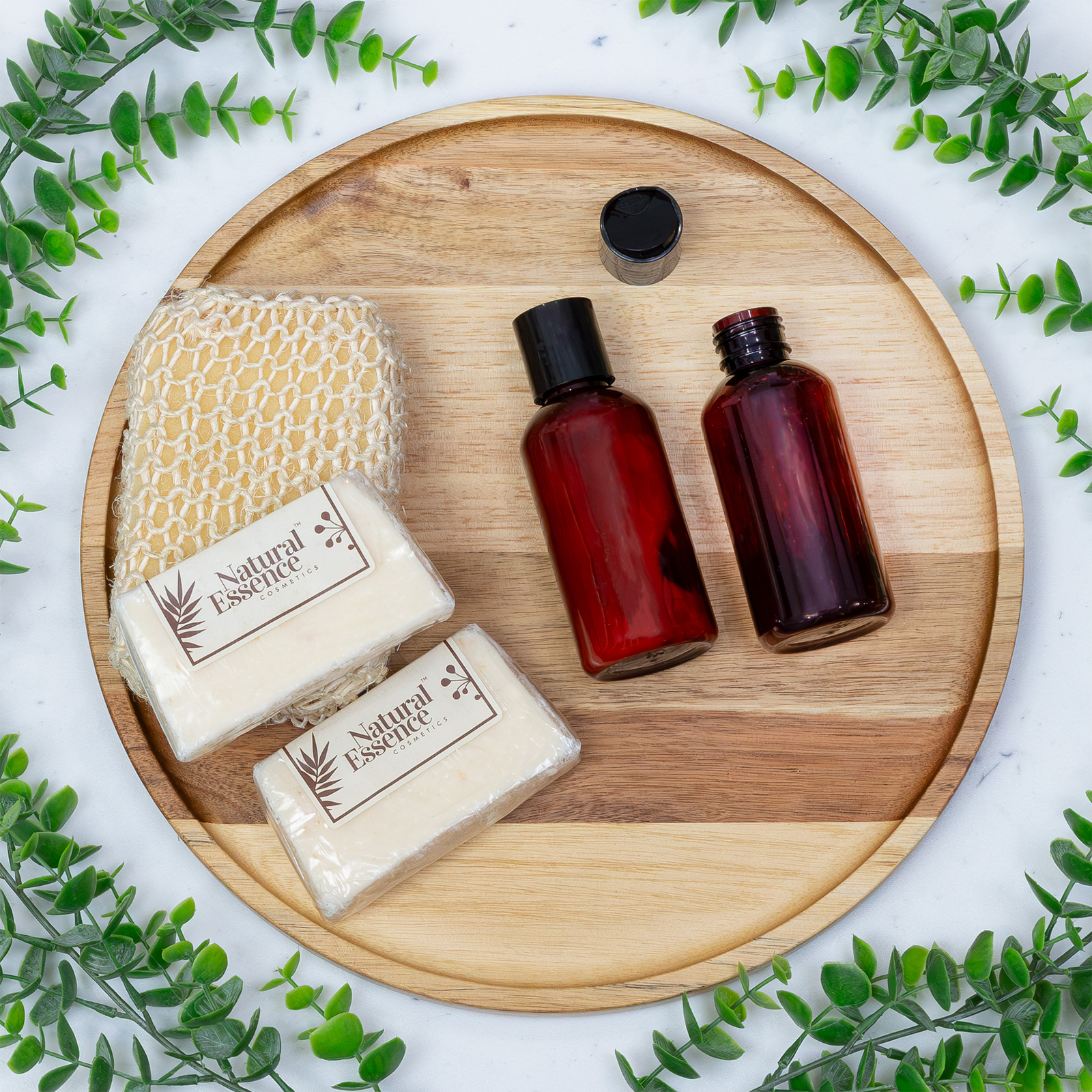 Plastic Squeeze Bottles w/Disc Top Flip Cap Bulk, 4oz 6pk Amber; BPA-Free