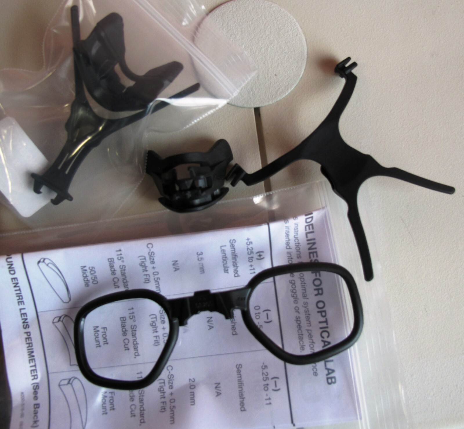 ESS Oakley URX Prescription Insert Ballistic Safety Glasses 740-0444 - New