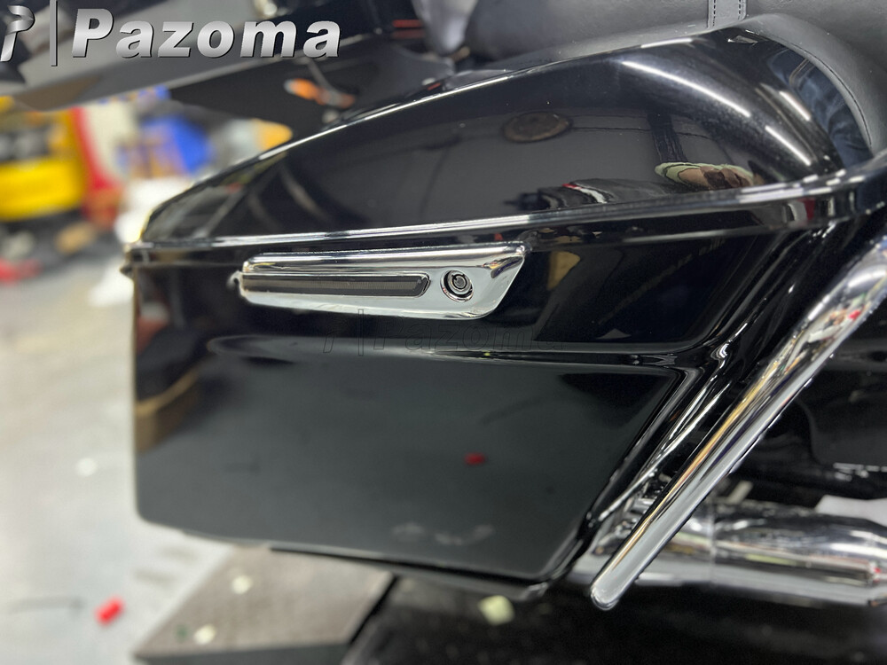 LED Saddlebag Latch Light Brake Running Light For Harley Touring Road King 14-22