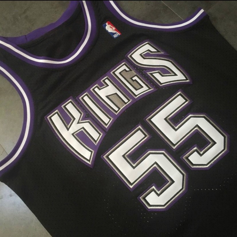 Sacramento Kings Jason Williams retro vintage black basketball jersey