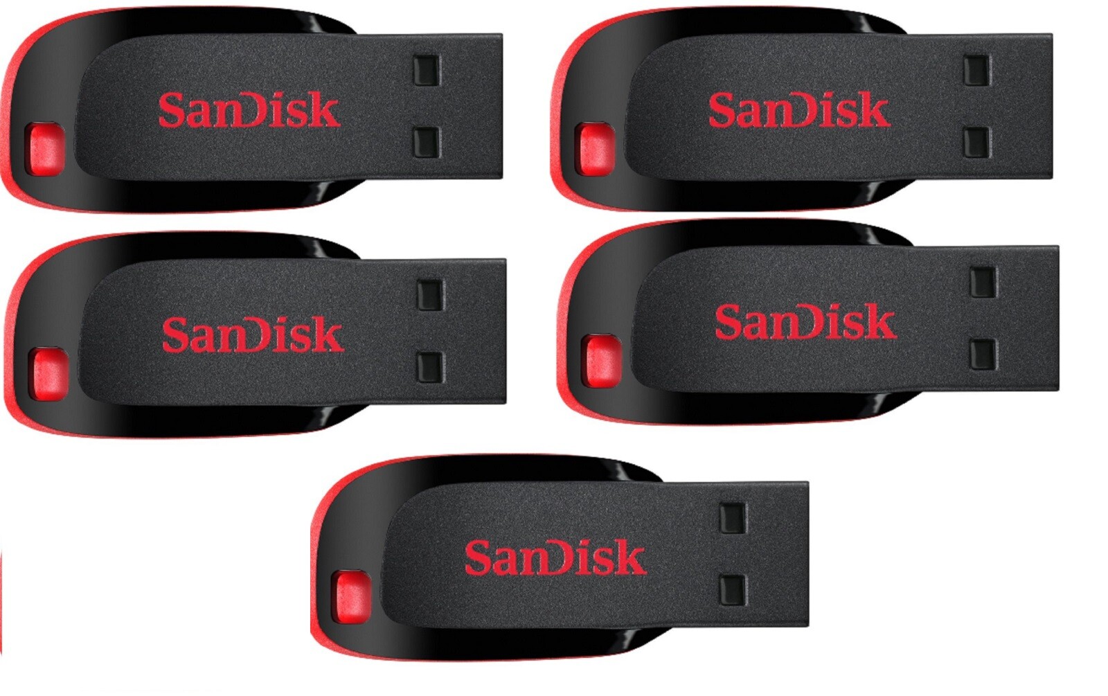 Sandisk 16GB 32GB 64GB 128GB Cruzer Blade Flash Drive Memory Stick USB Lot Pack