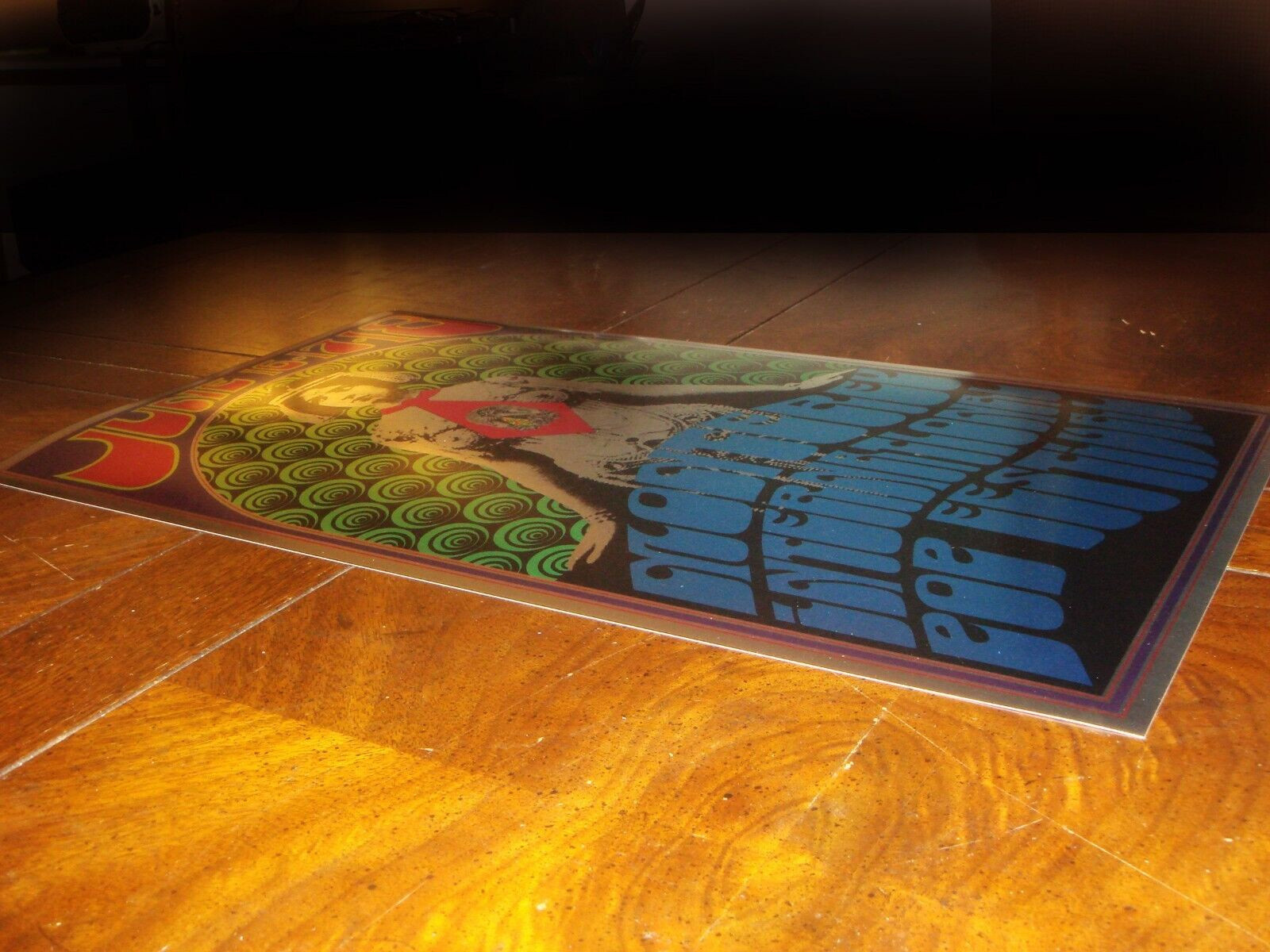 1967 MONTEREY POP FESTIVAL POSTER Foil LITHOGRAPH Authorized 1992 2nd TOM WILKES