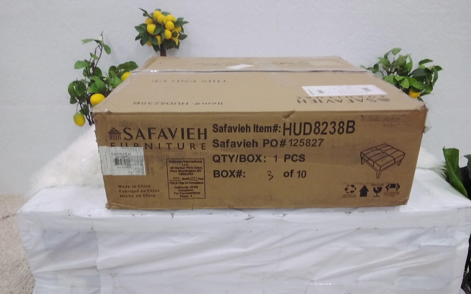 Safavieh Fulton Square Cocktail Ottoman, Reduced Price 2172705442 HUD8238B