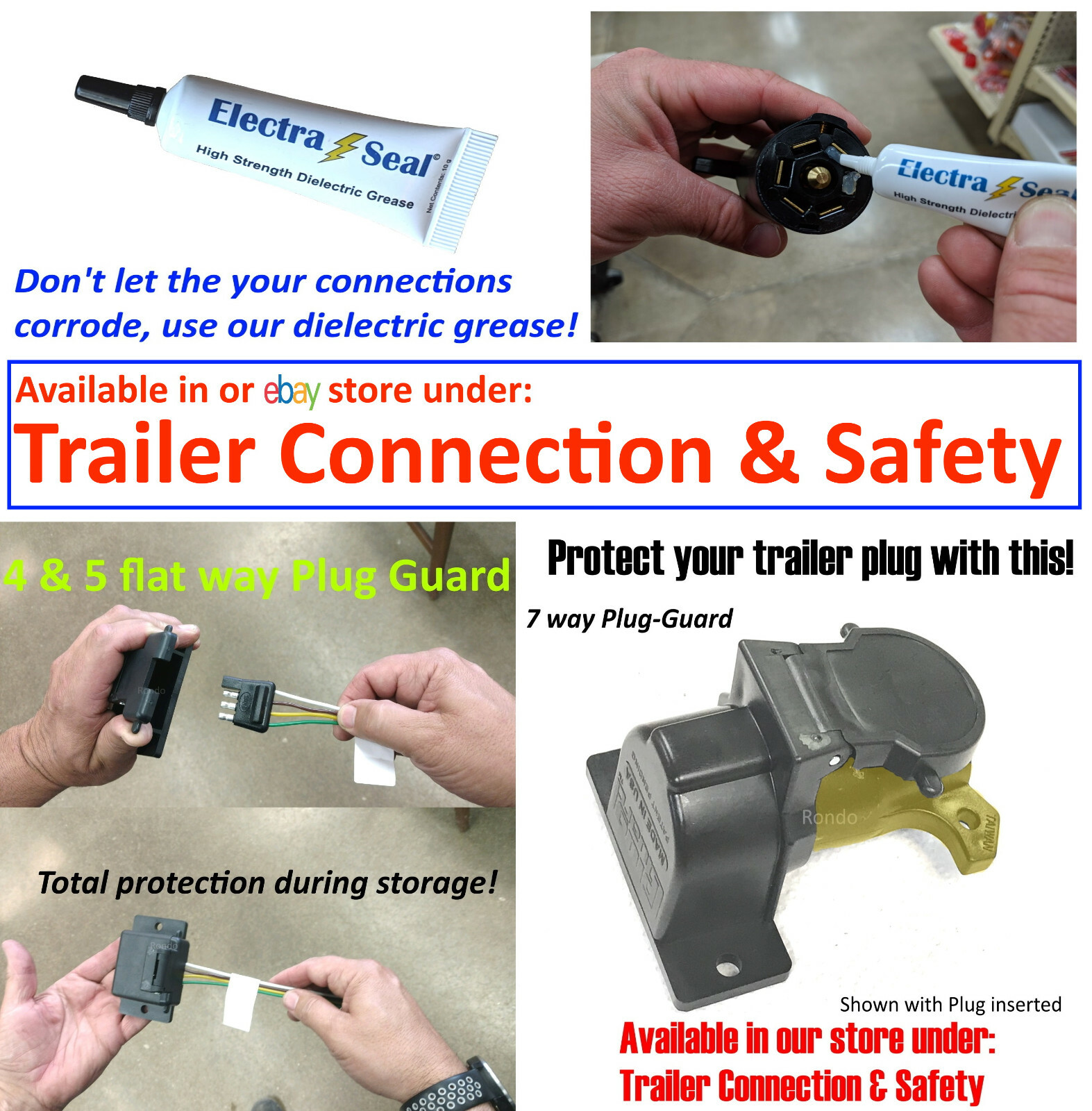 Trailer Breakaway Switch, Bracket 4' Cable W/ Lanyard & Plastic Pin Brake Away