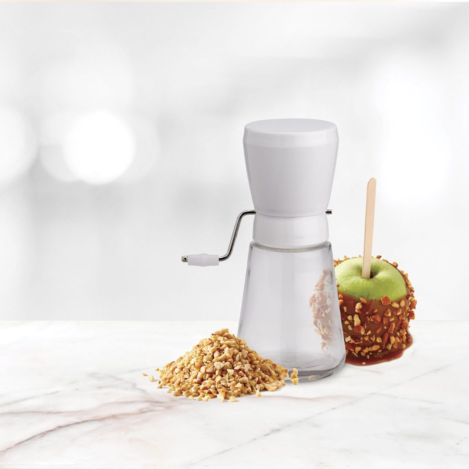 Nut and Chocolate Grinder and Chopper Stainless Steel Blades Glass Jar 1 1/4 Cup