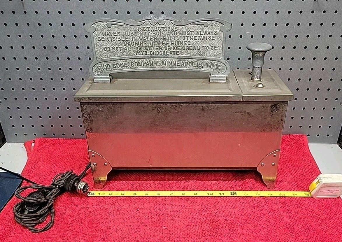 CHOC-CONE COMPANY ICE CREAM CHOCOLATE DIP MACHINE 5 CENT
