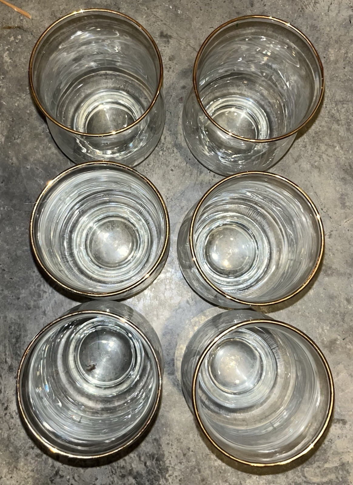 Libbey Christmas Winter Wonderland Vintage Tulip Tumblers 6 Piece