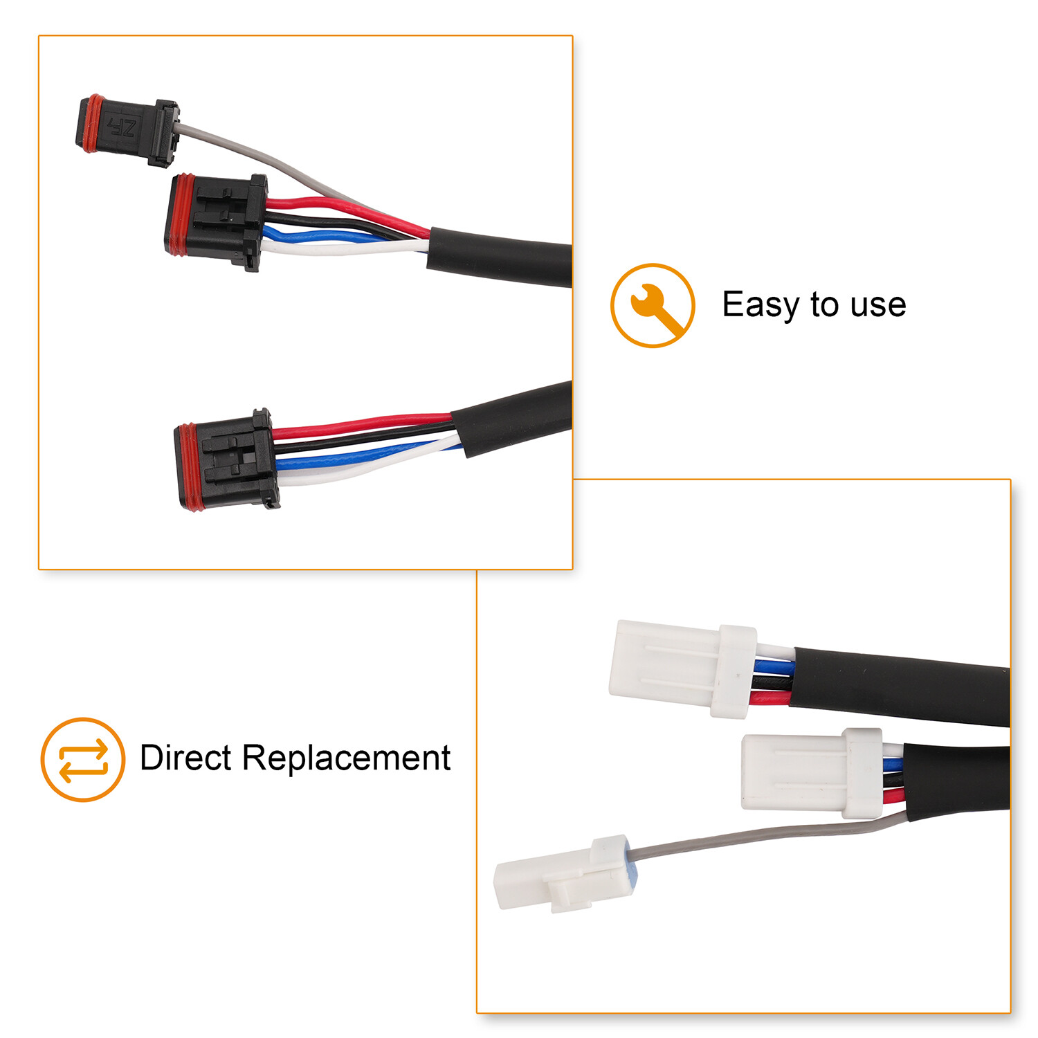 48" Handlebar Switch Extension Wire Harness For Harley-Davidson Touring 2014-Up