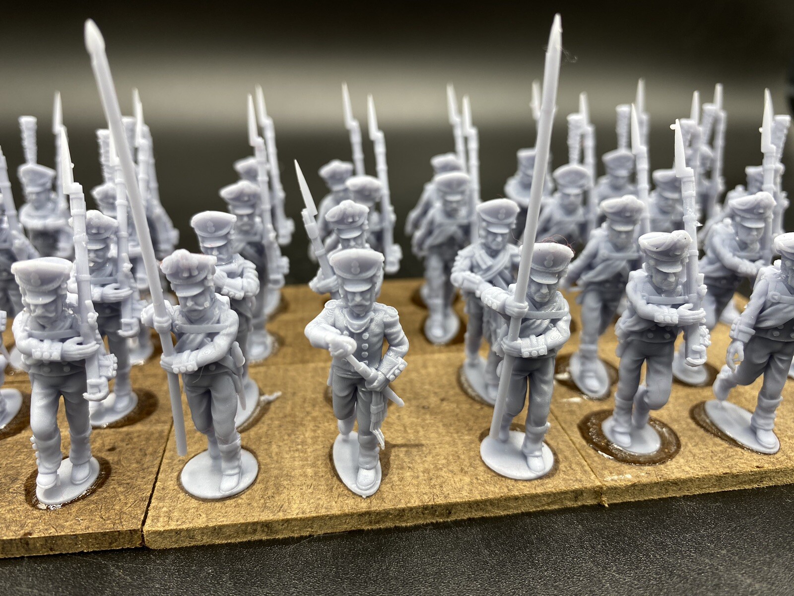 28mm, 3D Printed, Napoleonic, Russian 1812 Line Infantry (36), Black Powder
