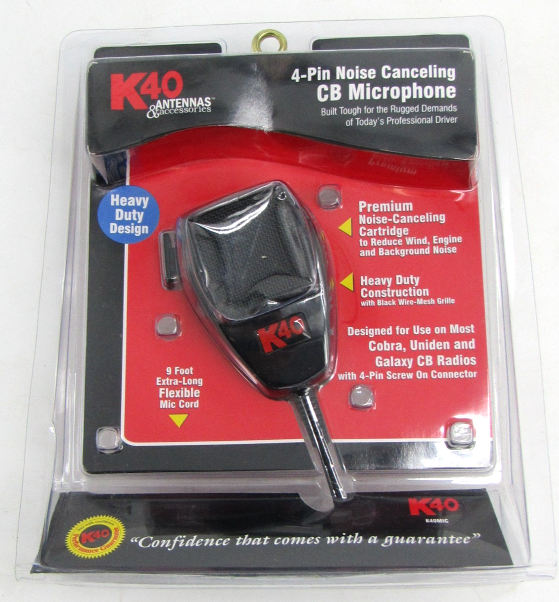 K40 K40MIC CB Microphone 4-Pin Noise Canceling for Cobra Uniden Galaxy Radio CB