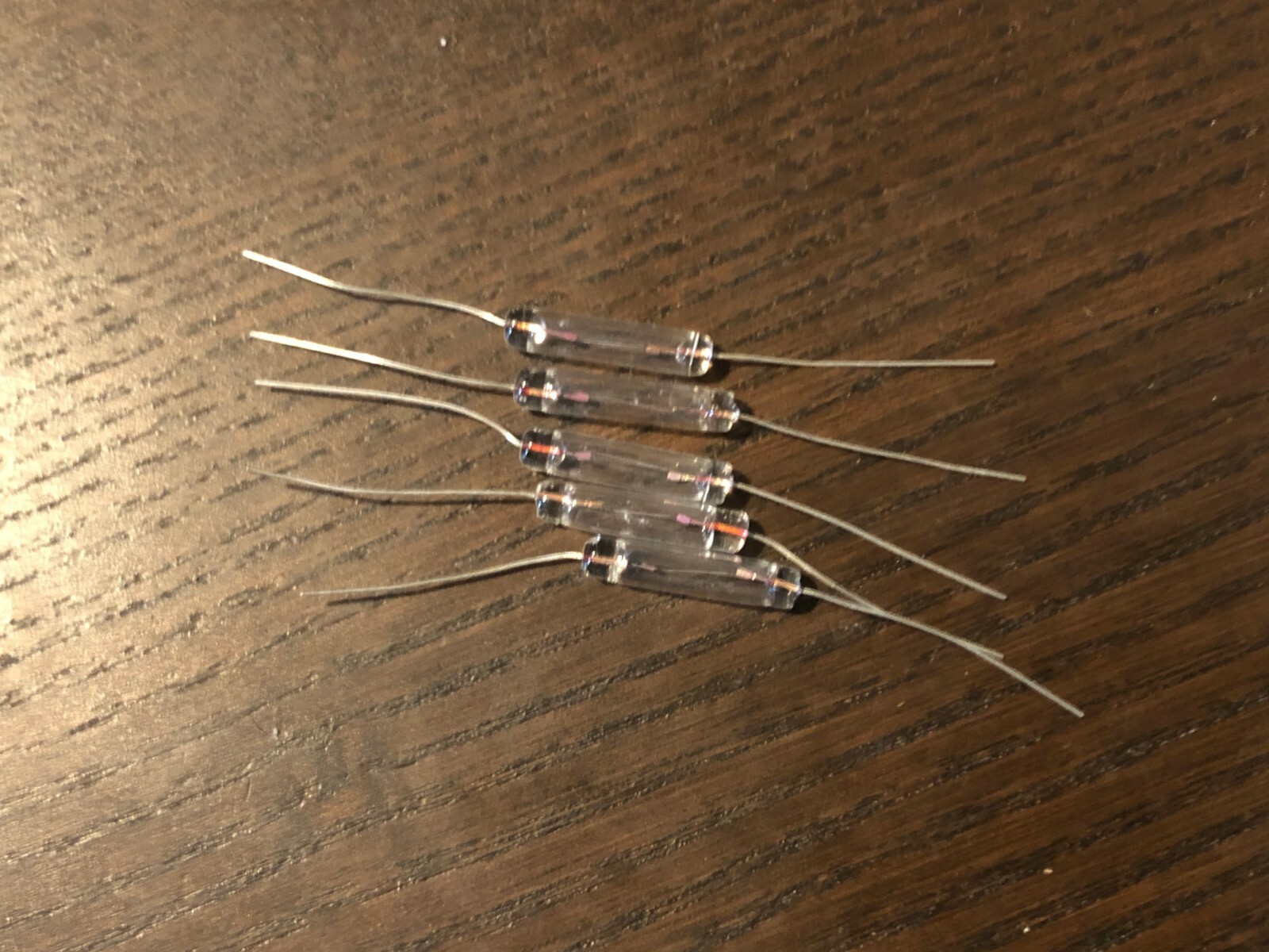 5 New Warm White 8v 100ma Axial Wired Lamps ORIGINAL Vu Meter Light Bulbs