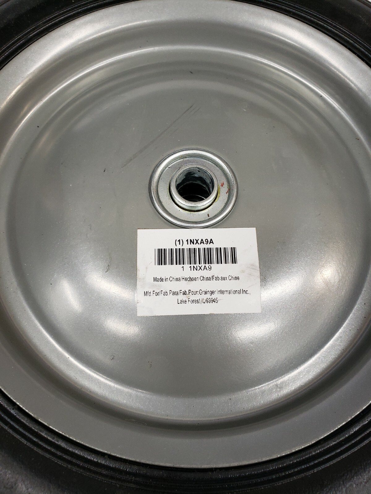 Grainger 1NXA9 Semi-Pneumatic Wheel 10" x 1-13/16" 80 Lb. Load Rating