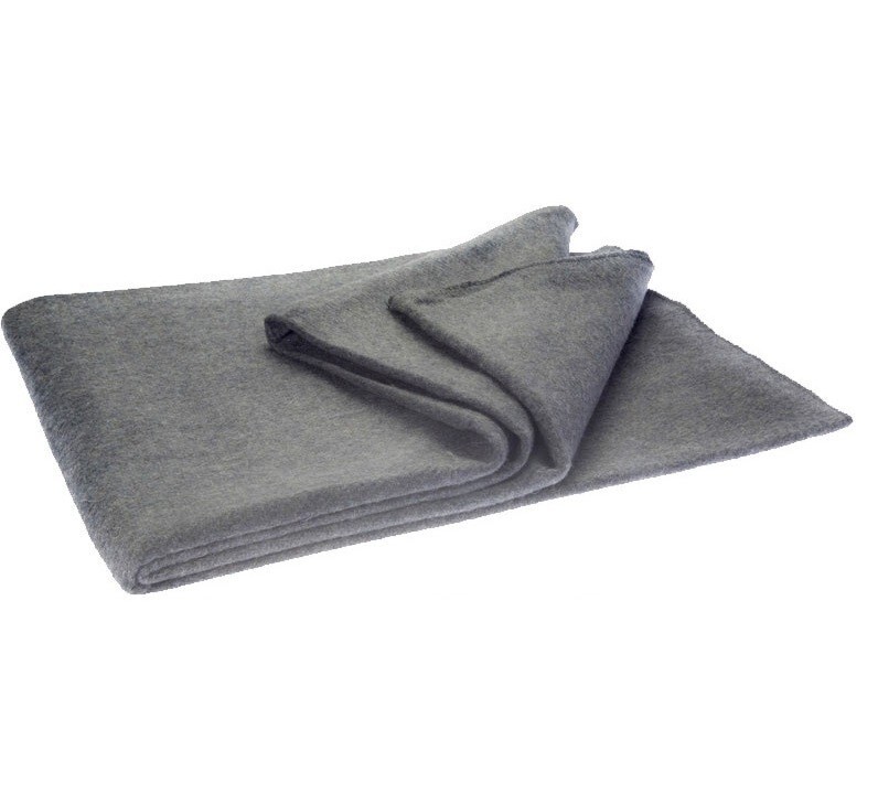 NEW Wool Blanket Outdoor Cover Military Camping Survival Warm 60"x80" 2lbs Large
