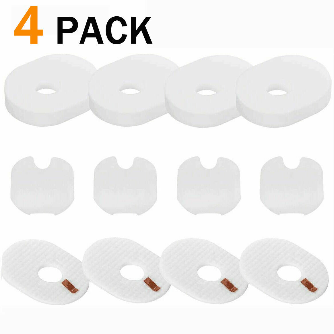 4x Replacement Vacuum Foam Felt Filter for Shark Rocket HV300 HV301 HV305 UV450